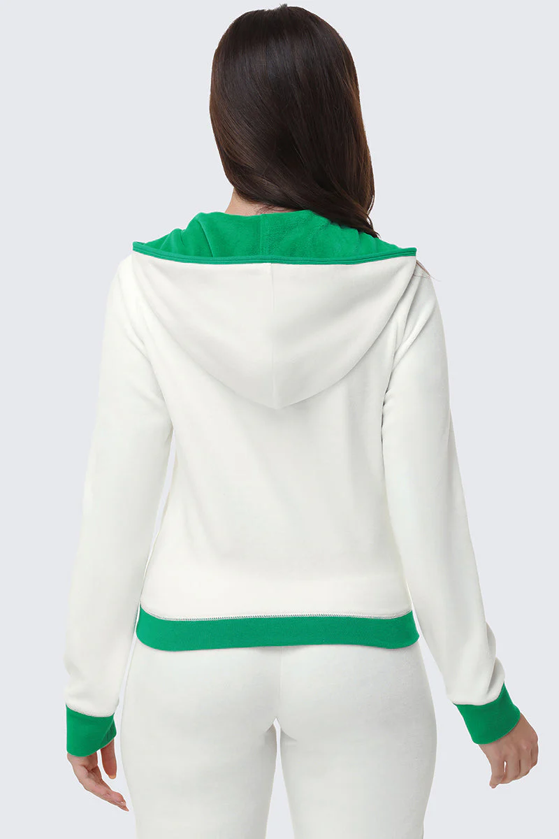 Contrast Trim Logo Hoodie - Image 2