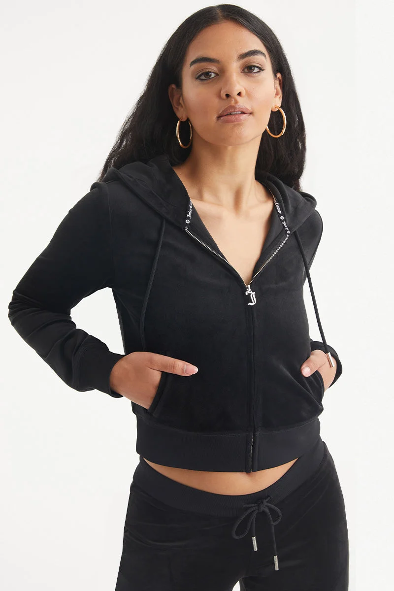 Aquarius Customizable Big Bling Velour Hoodie - Image 2