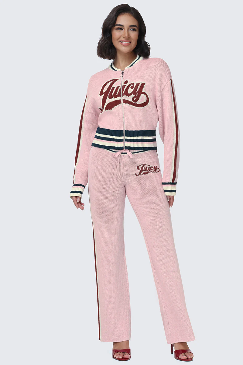 Contrast Knit Bomber Jacket - Image 5