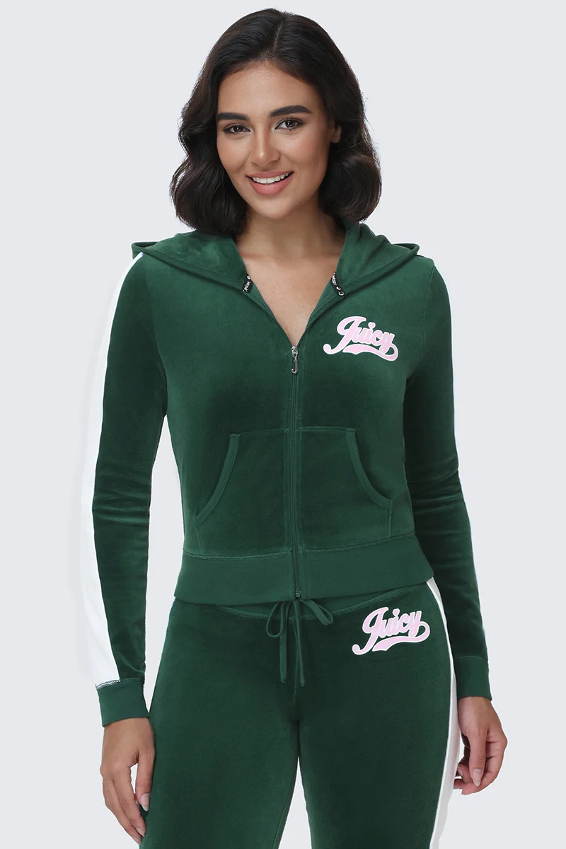 Cotton Velour Hoodie - Image 3