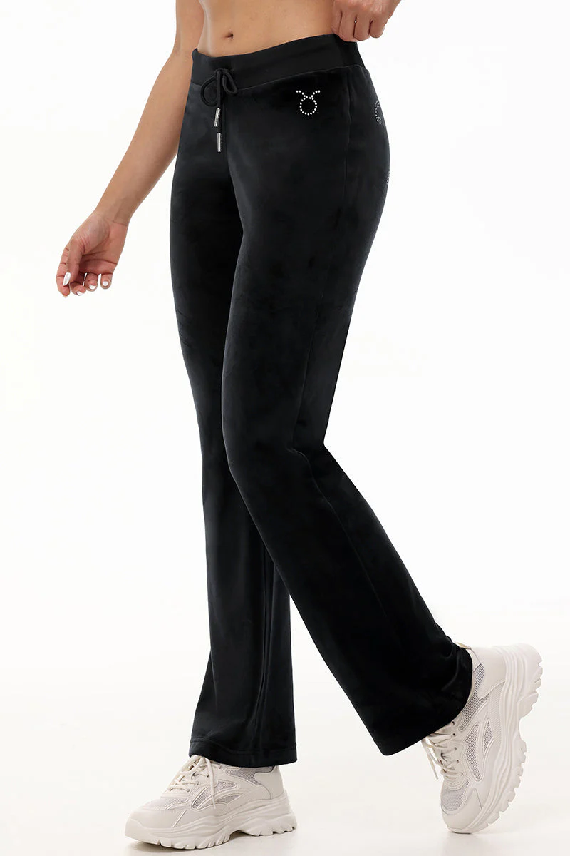 Custom Zodiac OG Big Bling Velour Track Pants - Image 5