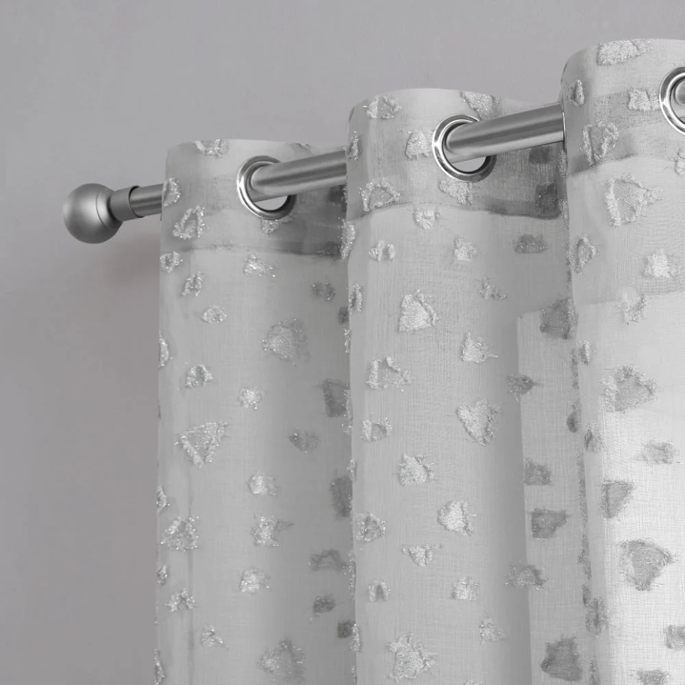 Ethel Embellished Sheer Curtains - Image 4