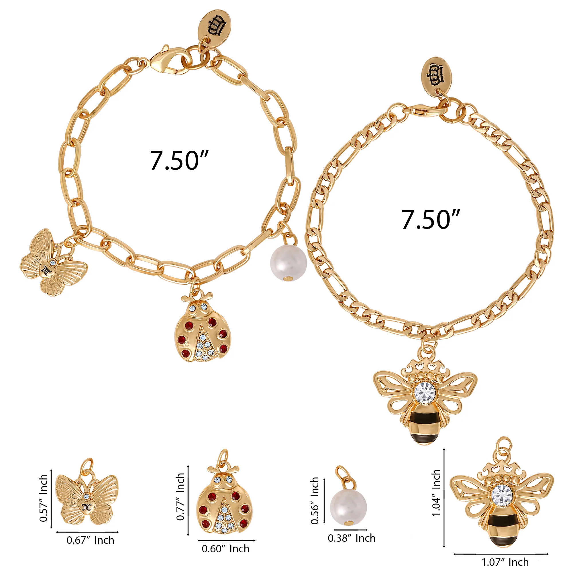 Gold-Tone Charm Bracelet Duo - Image 4