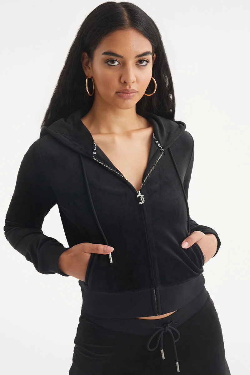 Leo Customizable Big Bling Velour Hoodie - Image 4