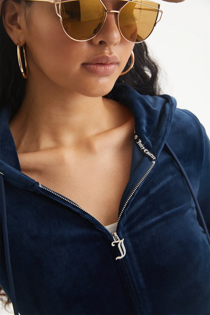 Leo Customizable Big Bling Velour Hoodie - Image 5