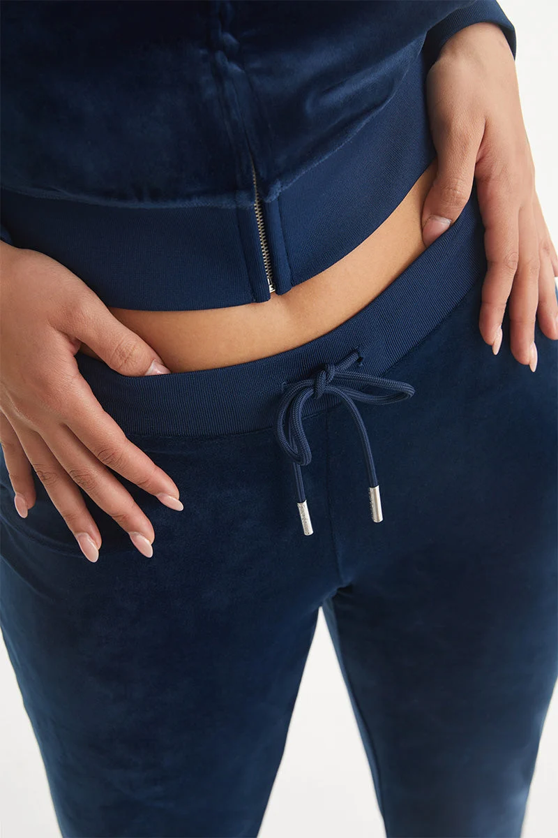Leo Customizable Big Bling Velour Track Pants - Image 5