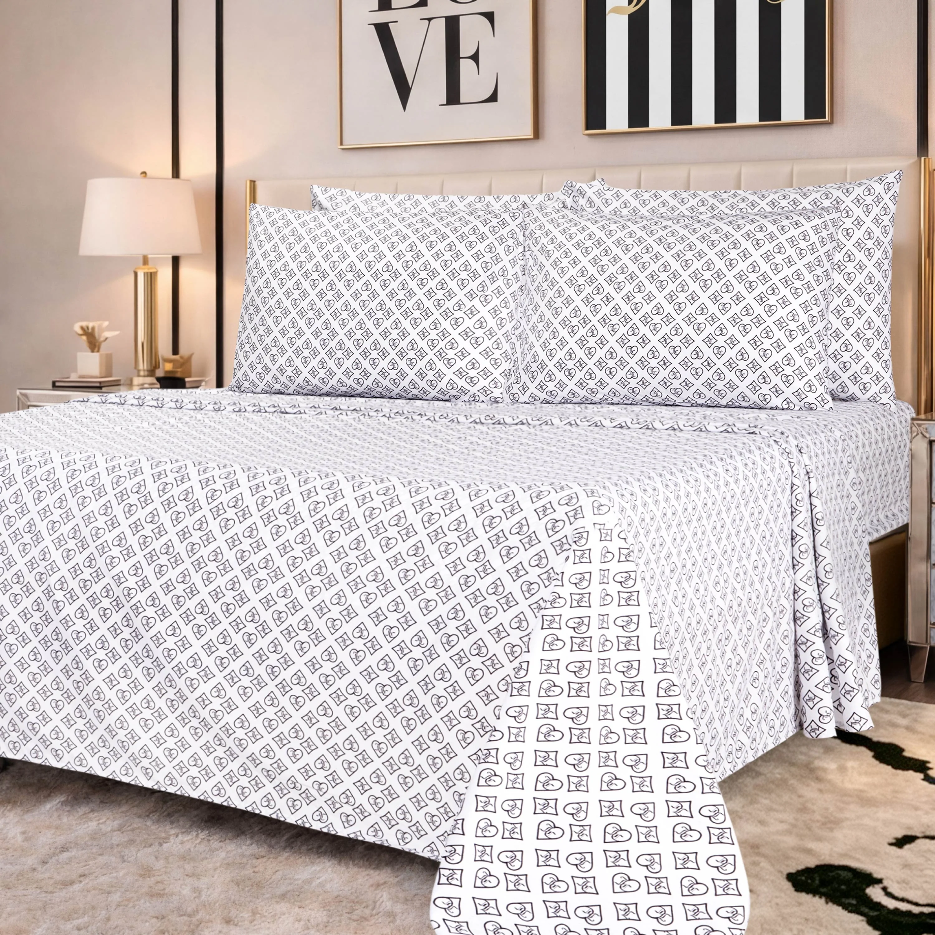 Microfiber Sheet Set With Extra Pillowcases - Image 3