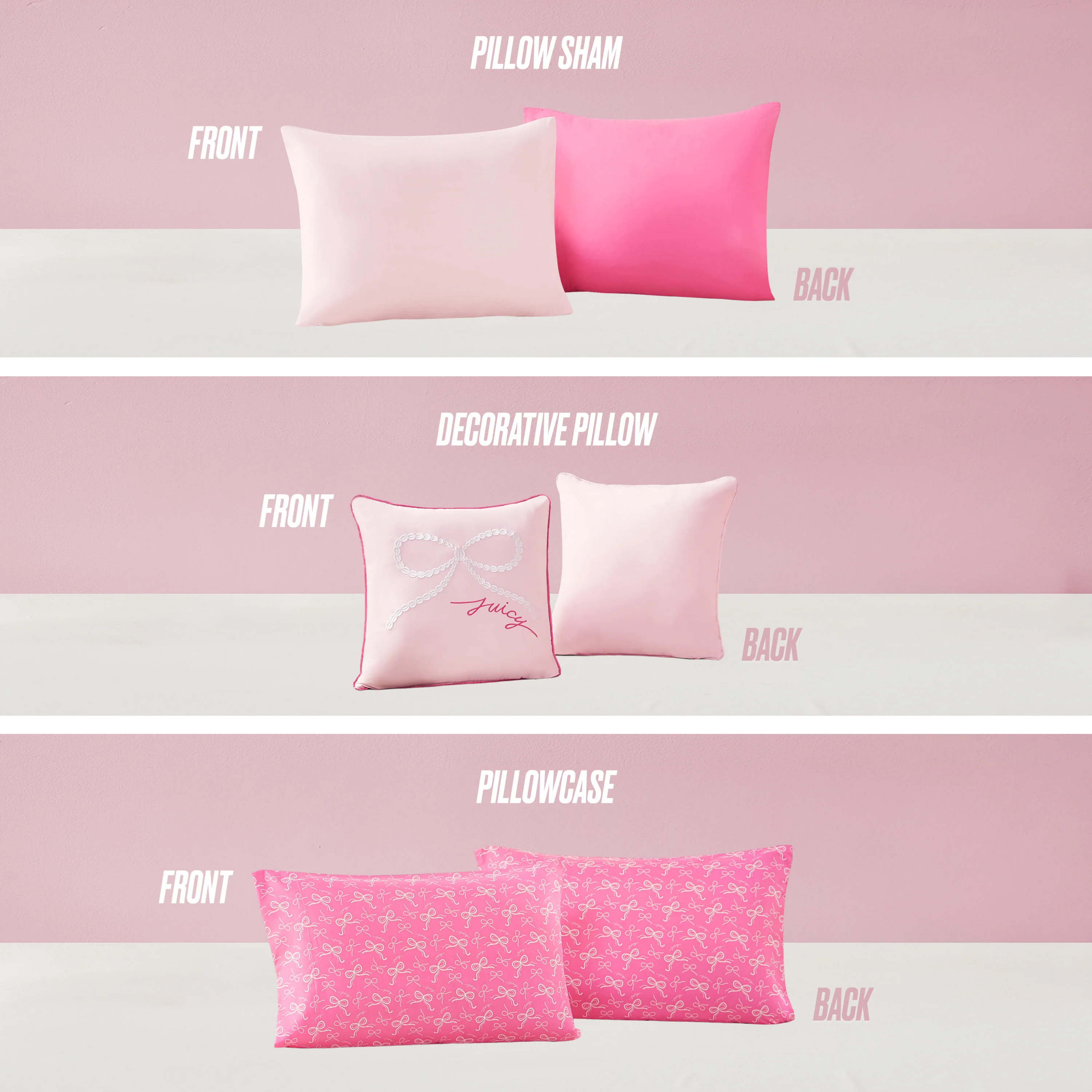 Pearly Bows Reversible Bed in a Bag Bedding Set - Image 3