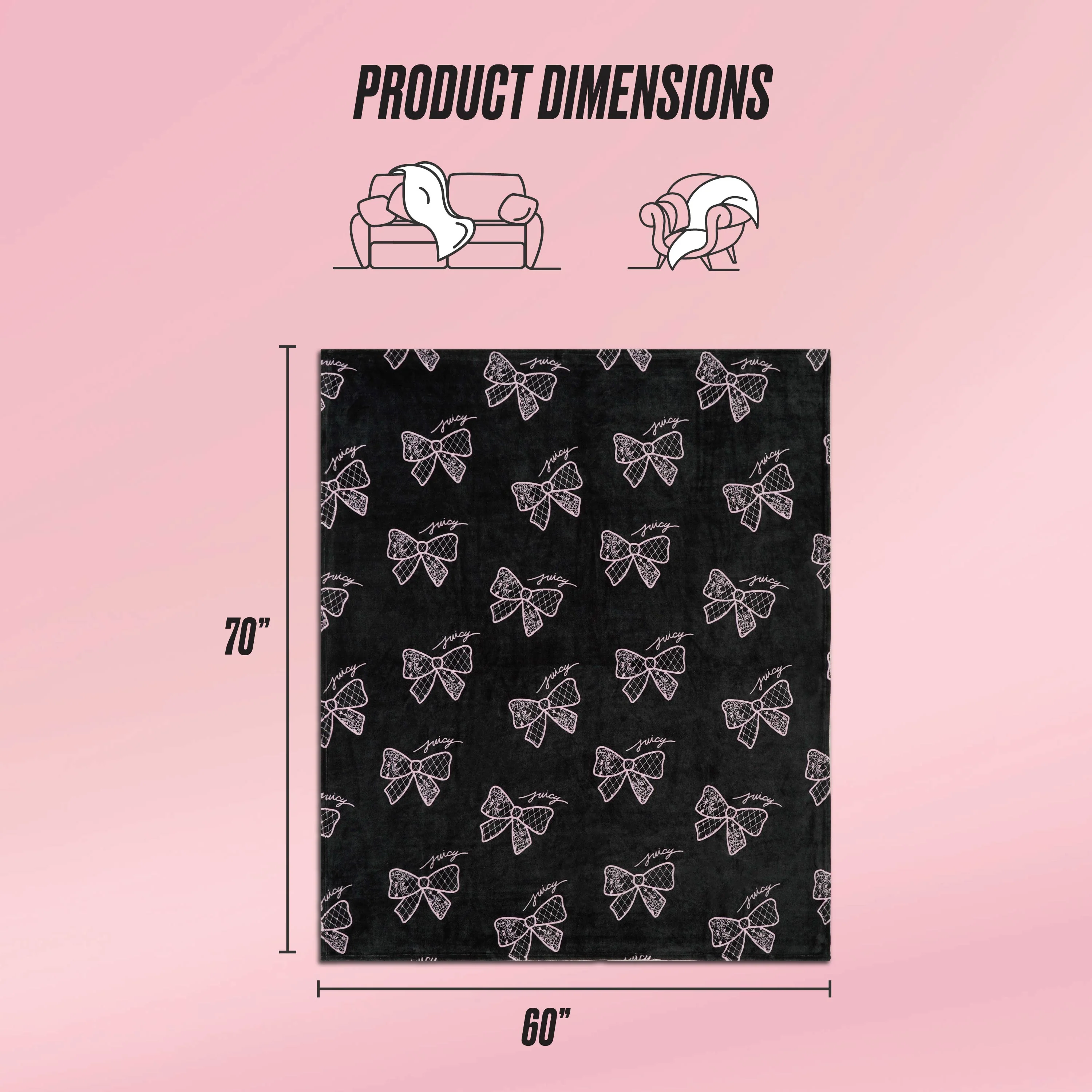 Plush Oversized Throw Blanket, 60" x 70" - Image 2