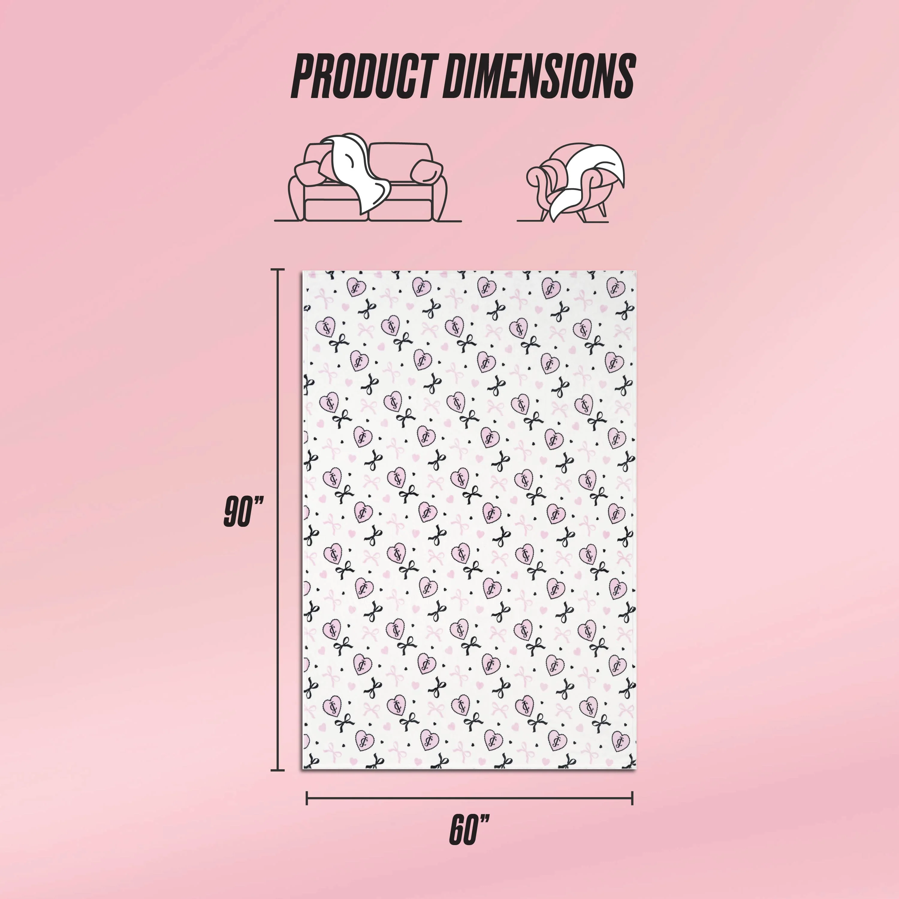 Plush Oversized Throw Blanket, 60" x 90" - Image 2