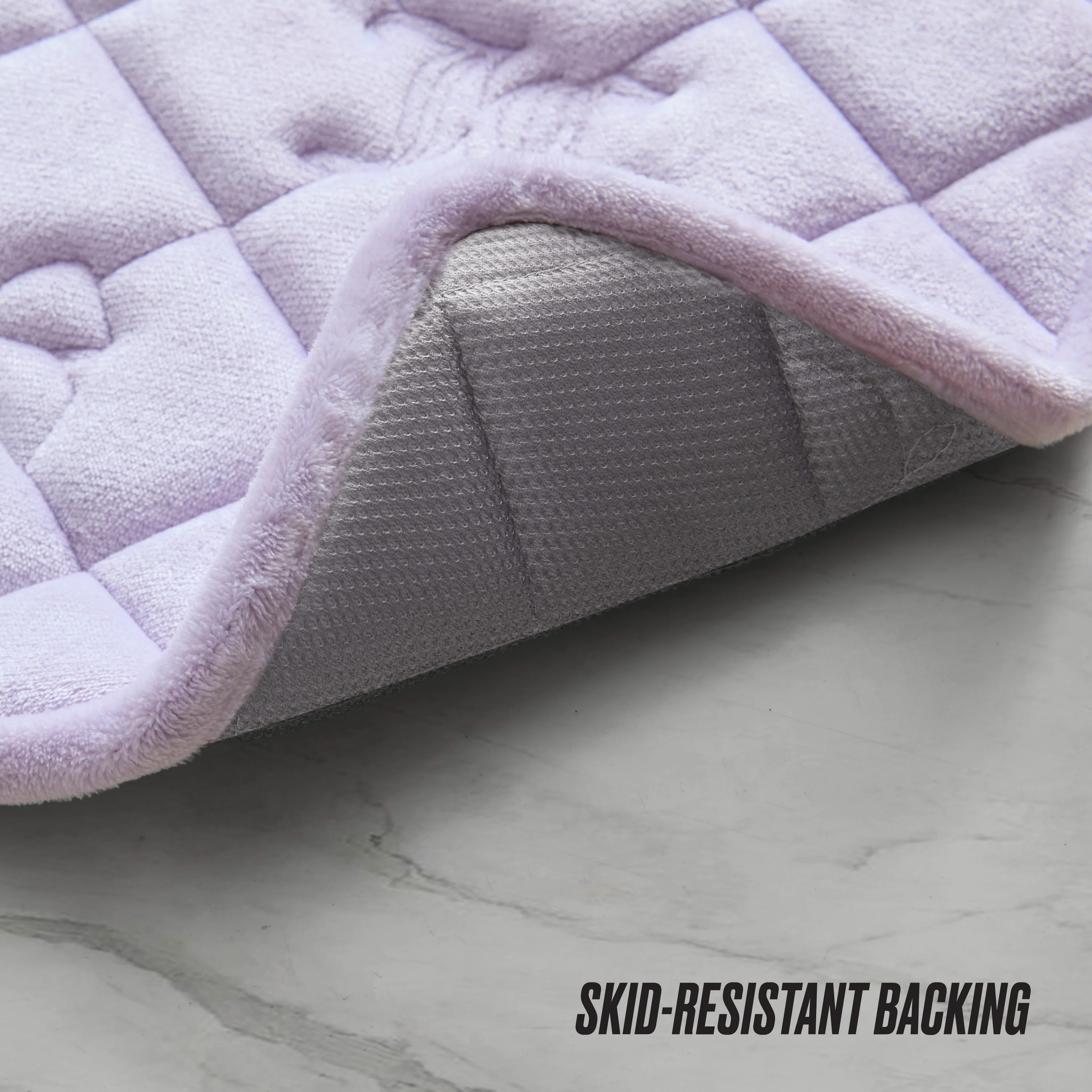 Quilted Memory Foam Bath Mat 2-Piece Set - Image 5