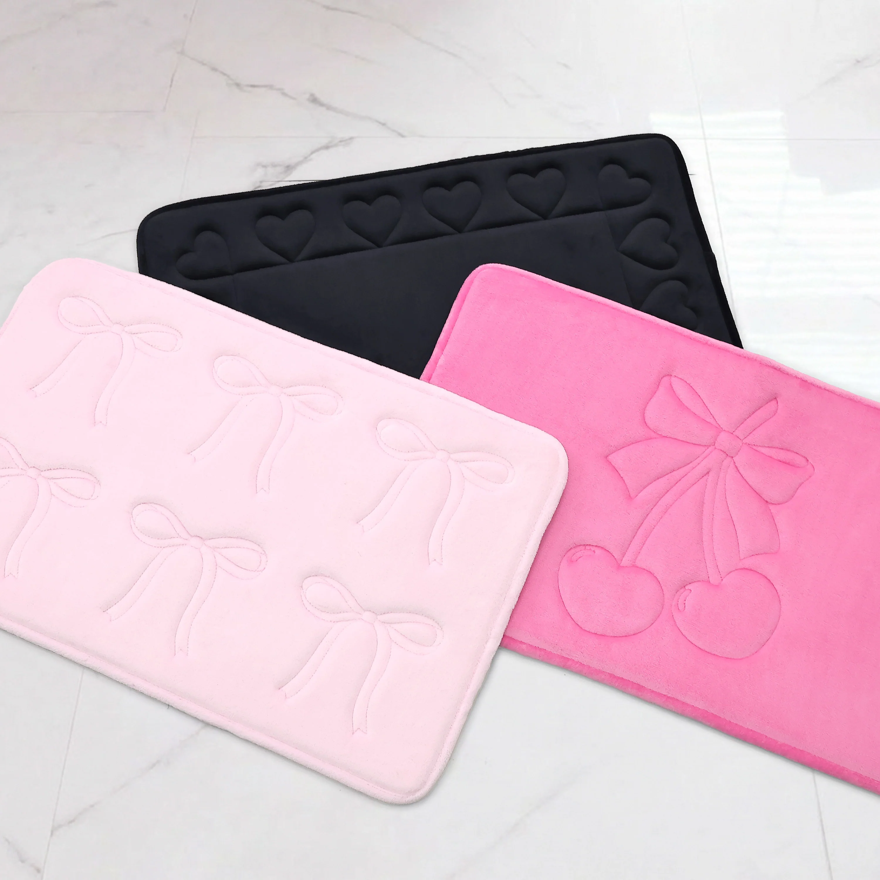 Quilted Memory Foam Bath Mat 2-Piece Set - Image 8