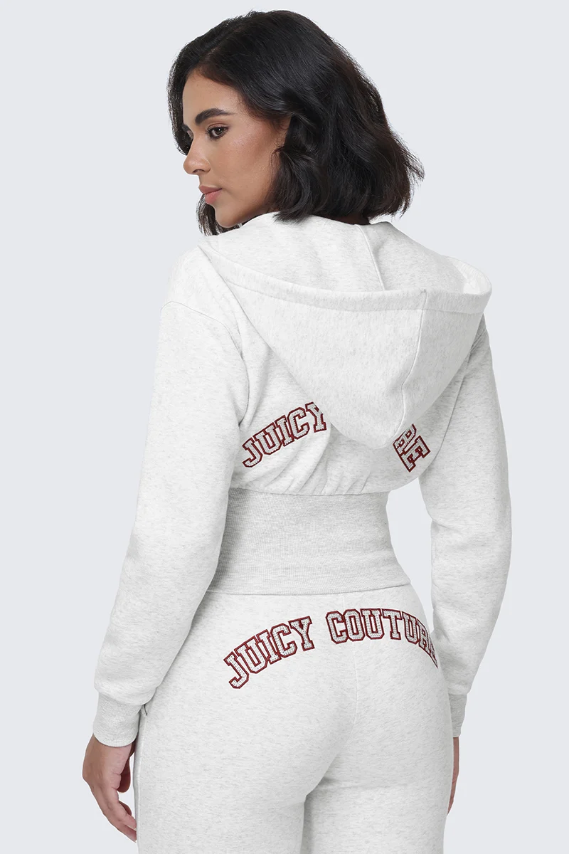 Small Bling Fleece Quarter Zip Hoodie - Image 3