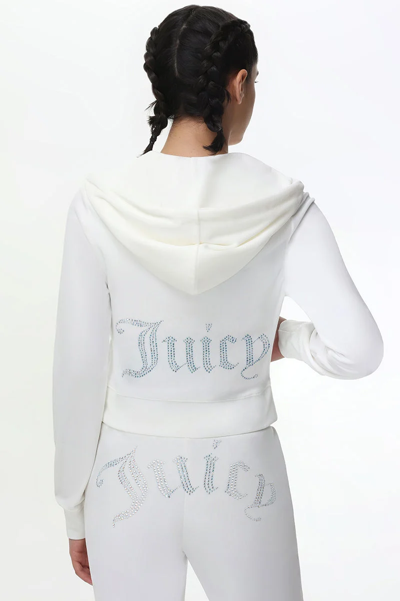 Technicolor Customizable Big Bling Velour Hoodie - Image 7