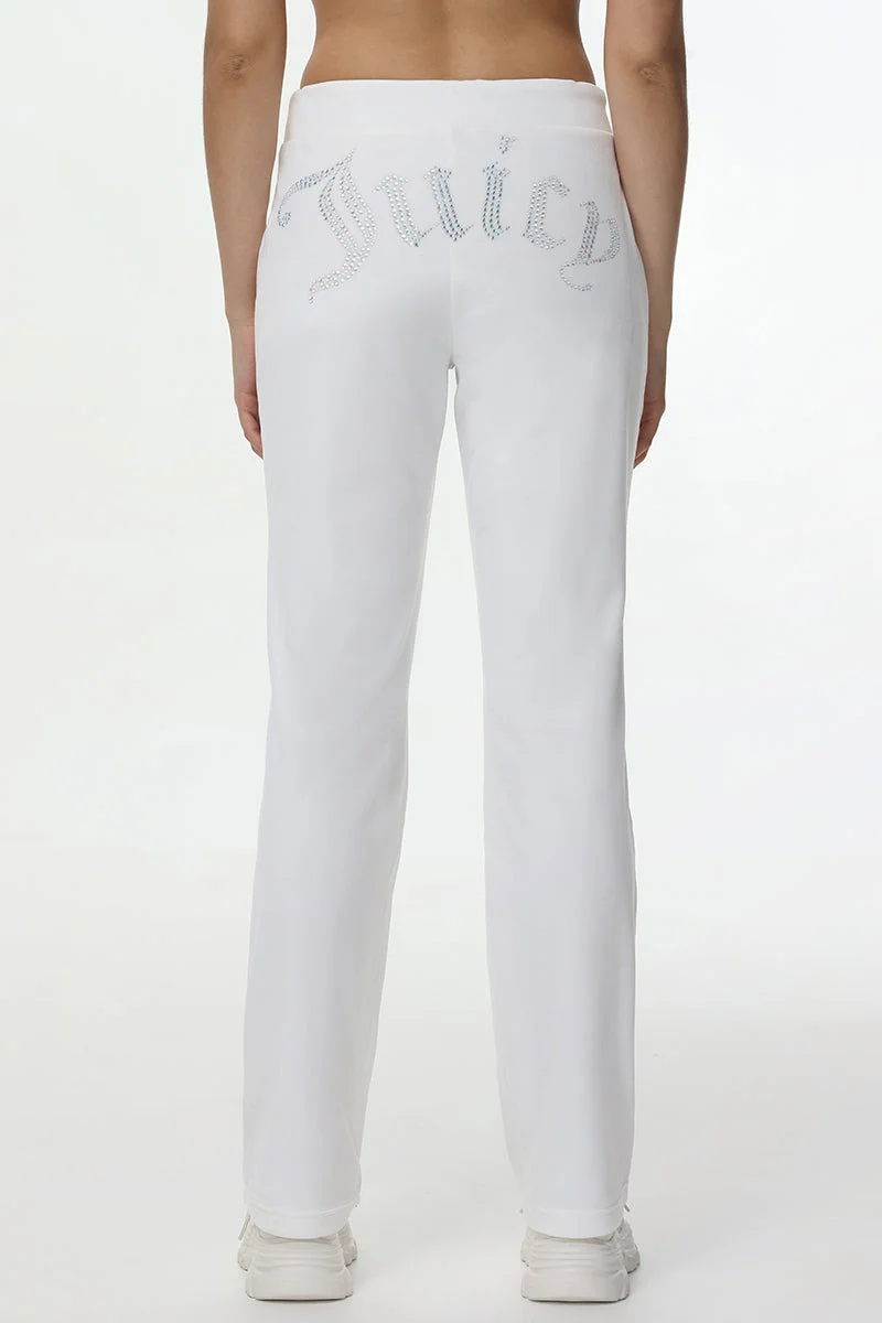 Technicolor Customizable Big Bling Velour Track Pants - Image 7